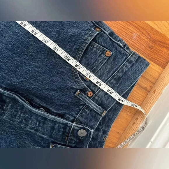 Levis 501 w25 L28 Levi’s 501 dark blue raw blue 80s USA straight leg - Picture 8 of 11